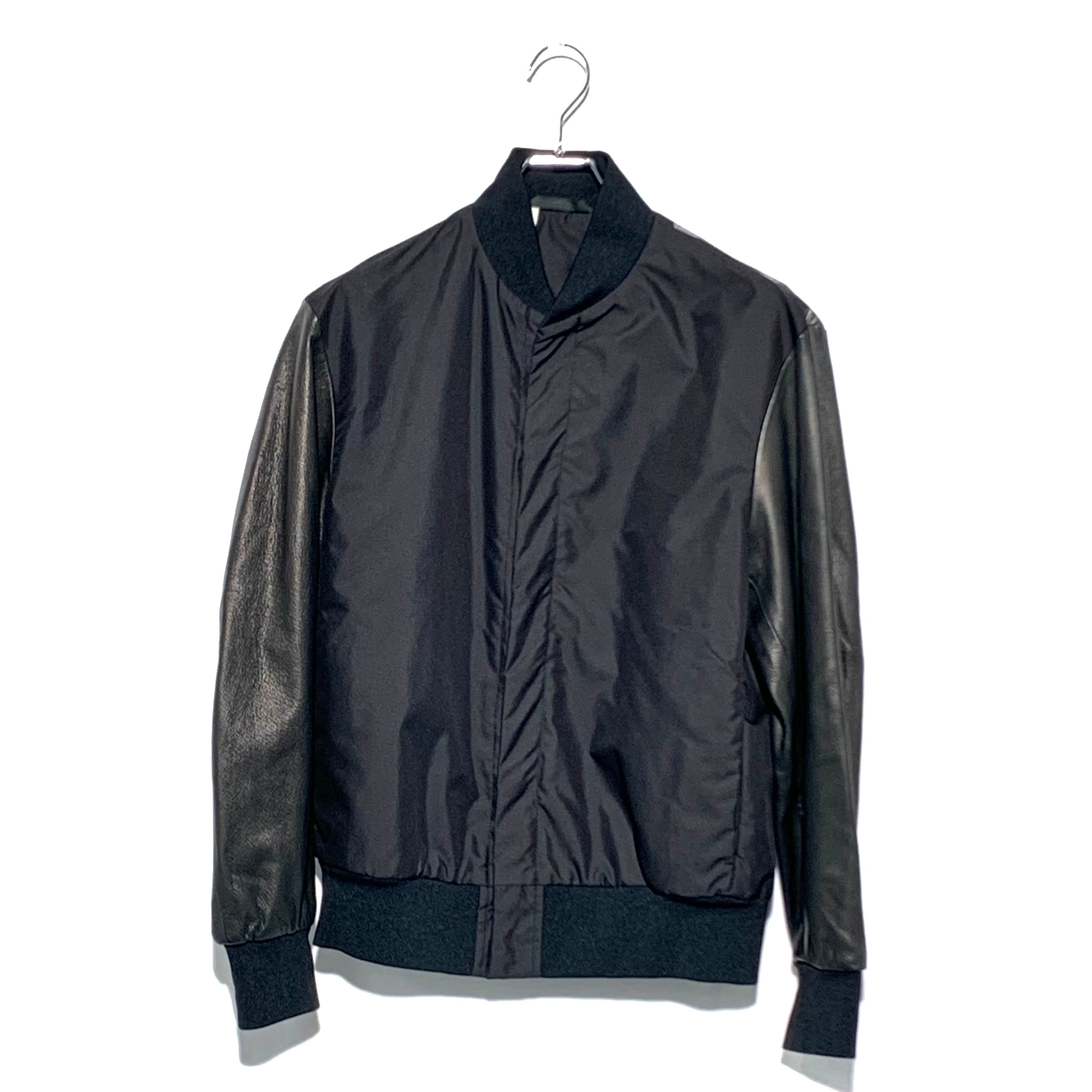 N.HOOLYWOOD Deerskin leather combination jacket Black 16SS