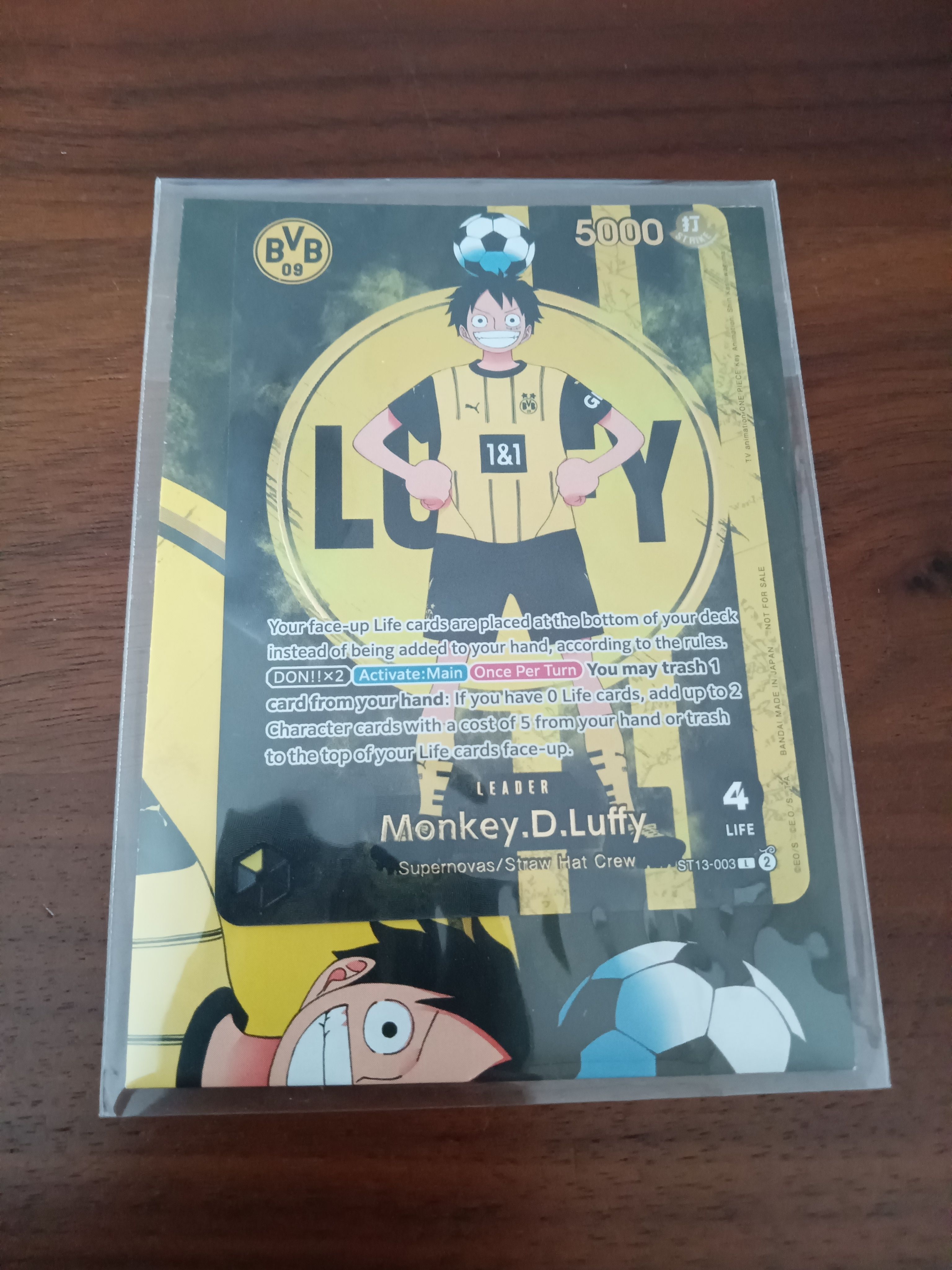 モンキー・D・ルフィ L [ST13-003]【英語版】(プロモーションカード「ボルシアドルトムント × ONE PIECE マッチデー 2025」)