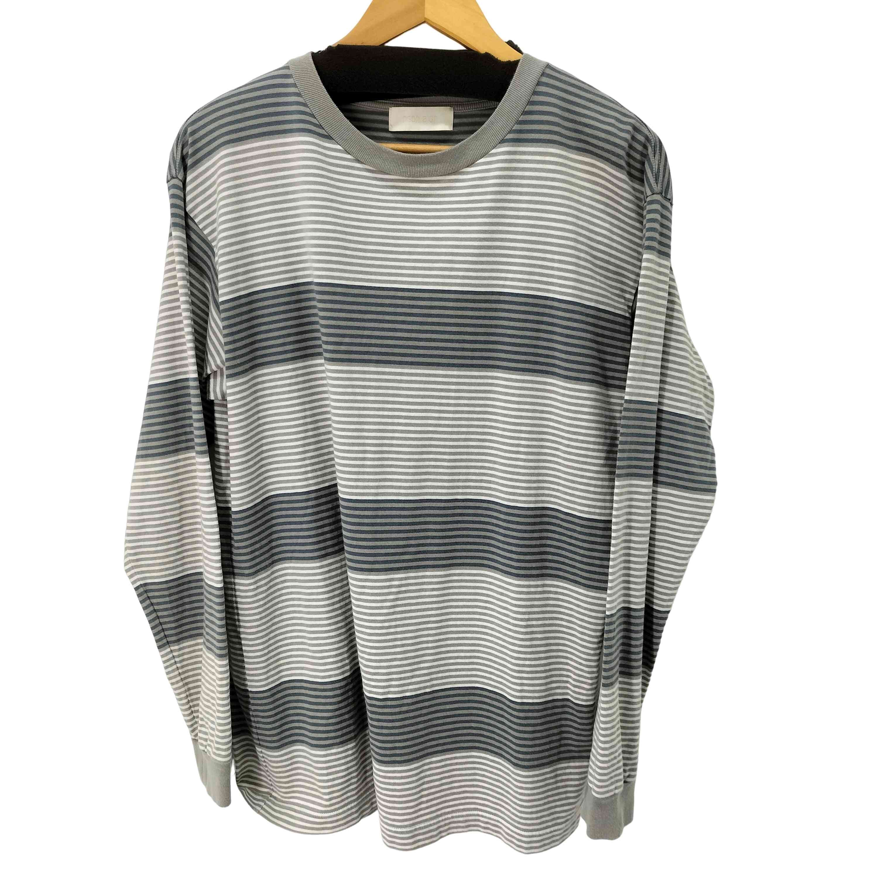 L/S ボーダーデザインTシャツ【1137533833214】