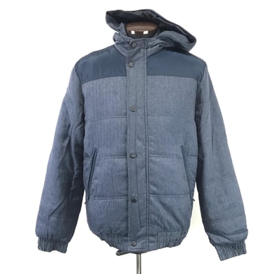 ZARA【ザラ】中綿入り/防寒デニムブルゾン【メンズM】肩ヨーク/アウター/ジャケット/Jacket/Jumper◆BJ099-c-1yn