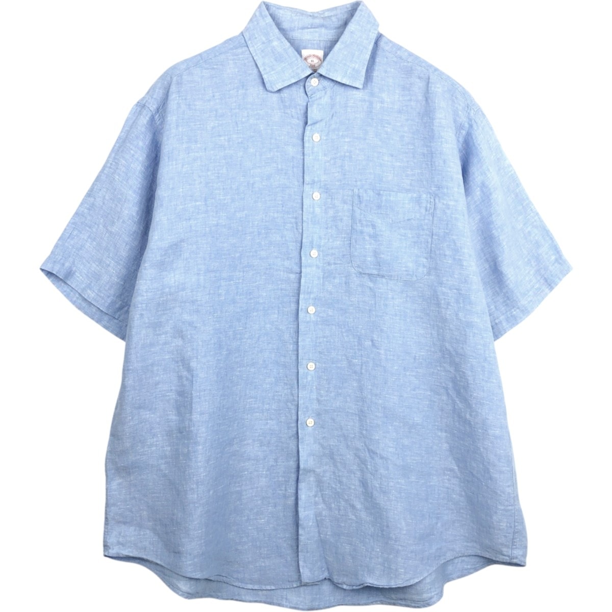 古着 ブルックスブラザーズ Brooks Brothers 346 半袖 リネンシャツ メンズXL相当/eaa668150