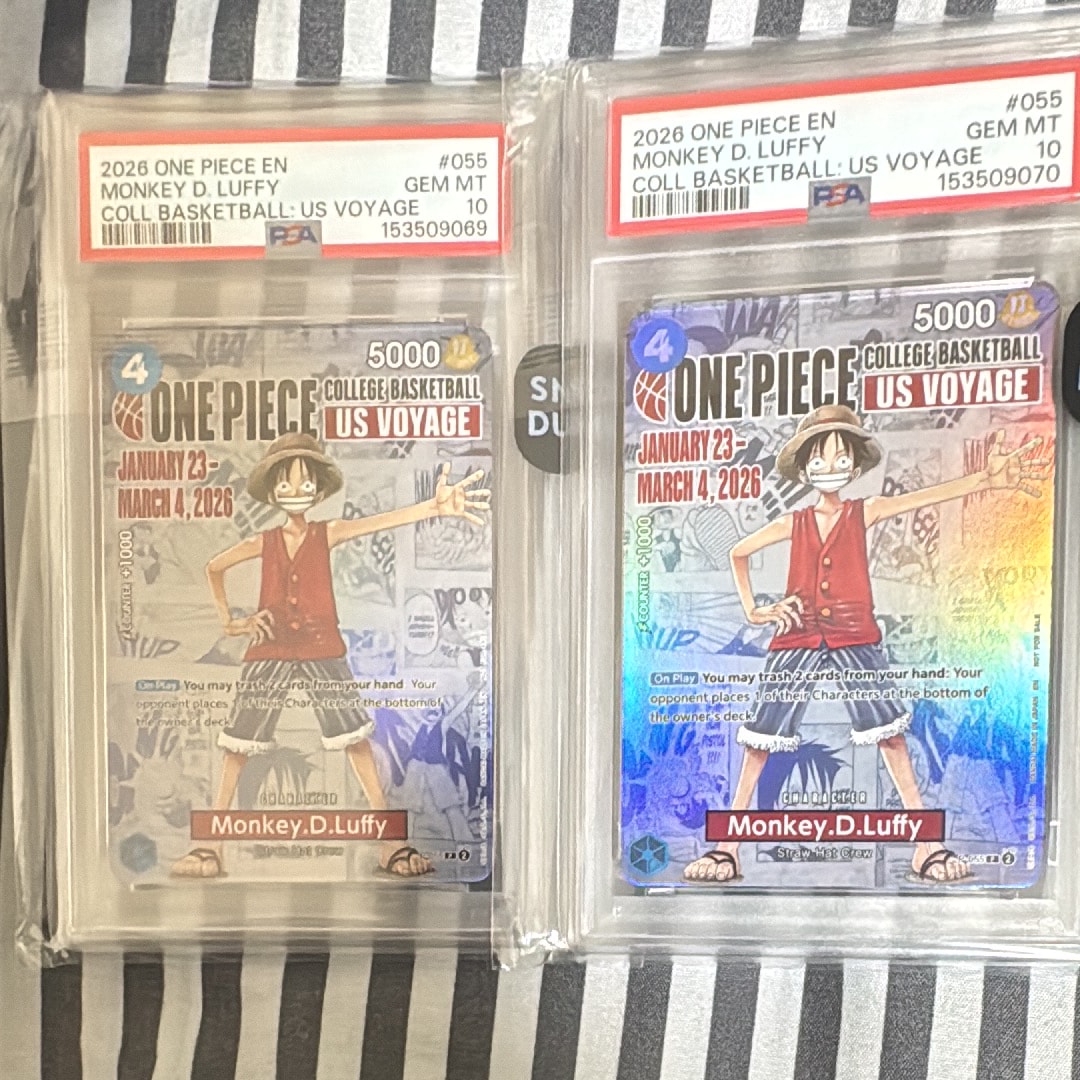 モンキー・D・ルフィ:P (開封済) [P-055]【英語版】(プロモーションカード「ワンピース カレッジ バスケットボール:USボヤージュ」)