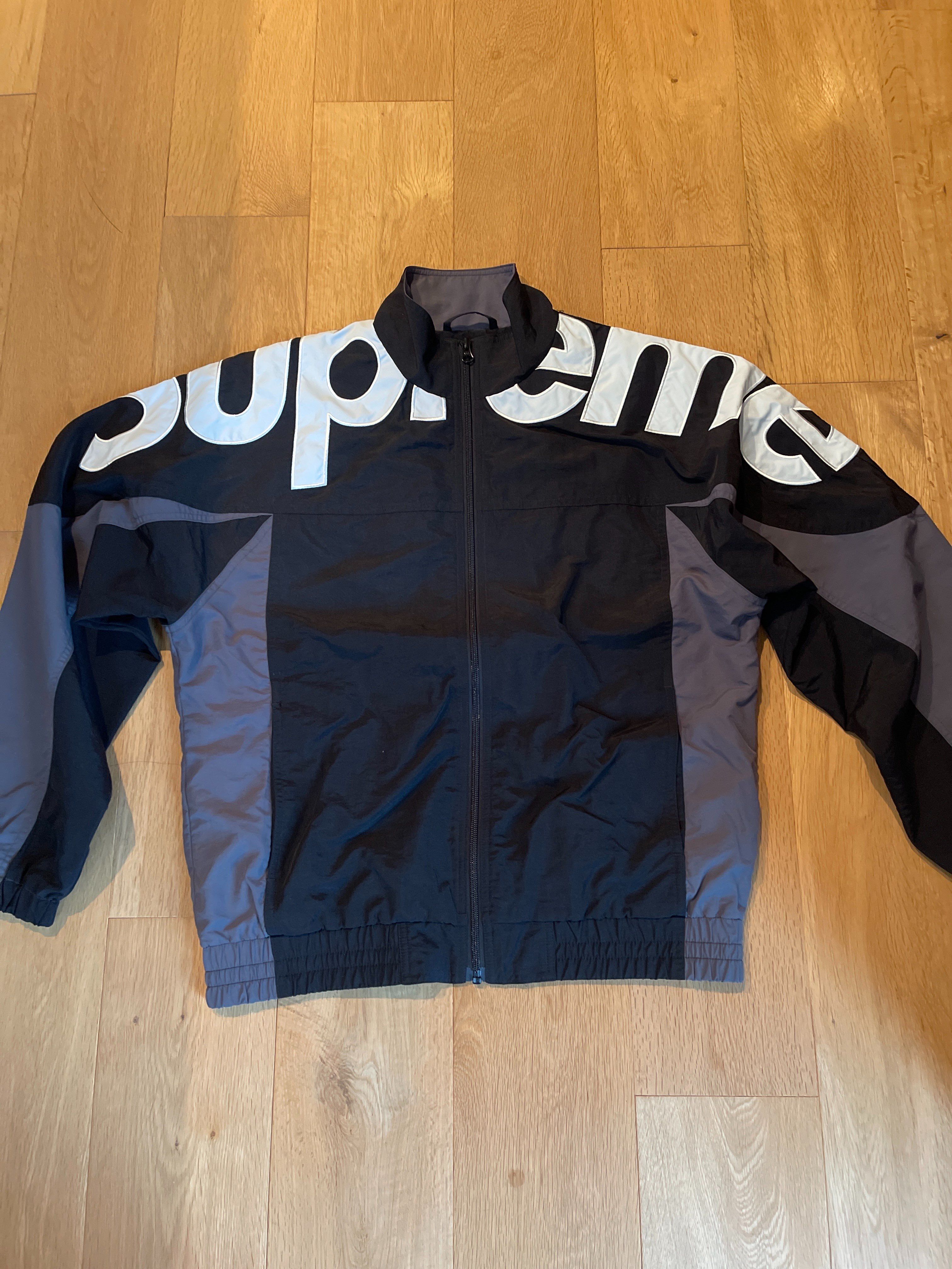 Supreme Shoulder Logo Track Jacket "Black"