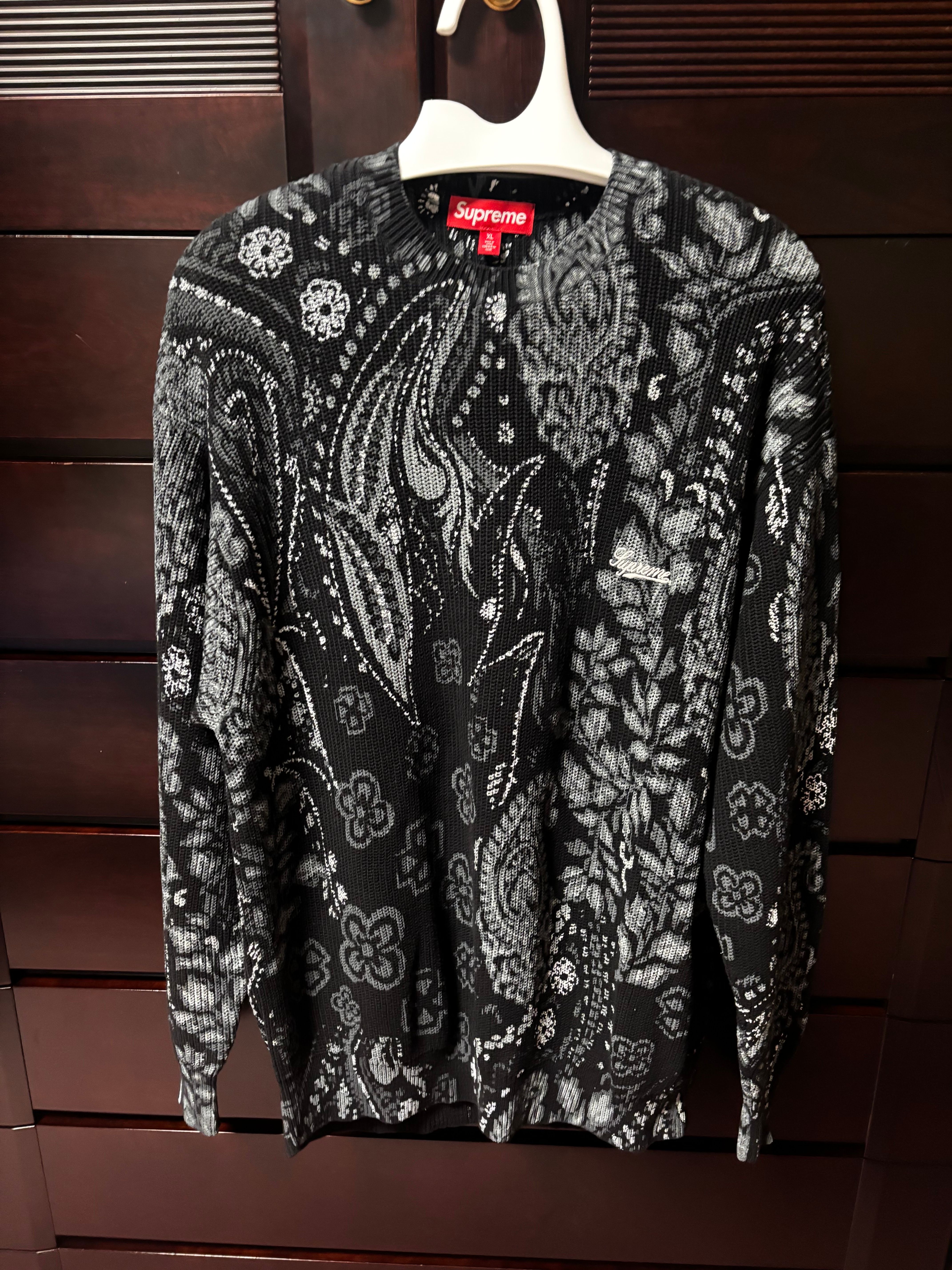 Supreme Printed Paisley Sweater 