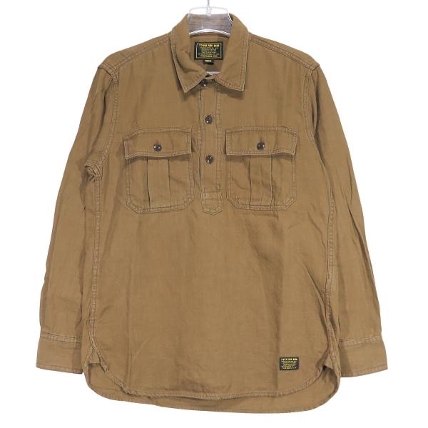 NEIGHBORHOOD ネイバーフッド 17AW TANK/C-SHIRT.LS 172SPNH-SHM04 タンク コットン ワークシャツ ロングスリーブ ブラウン 長袖 サイズS