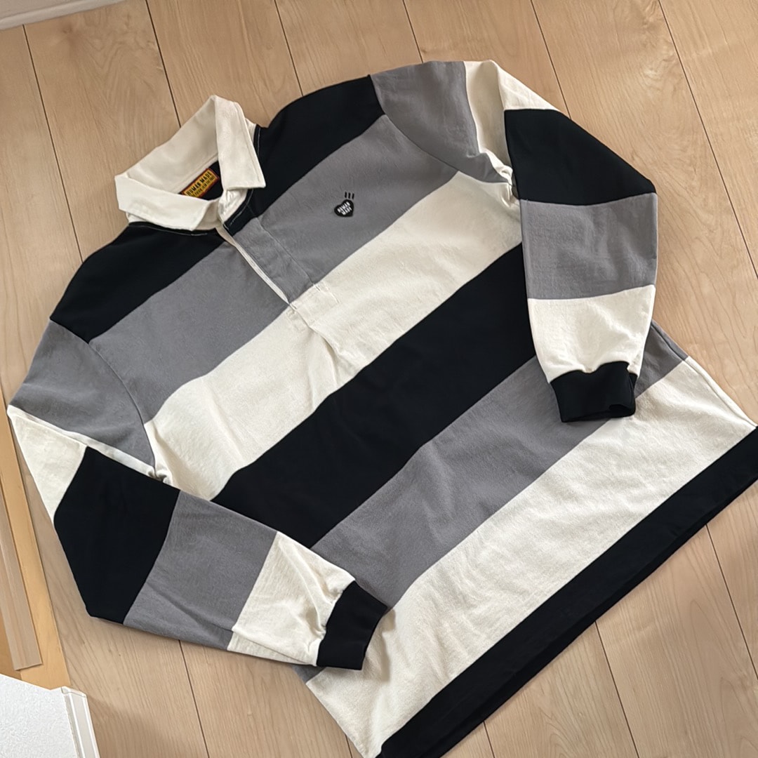 HUMAN MADE Rugby Shirt "Black"