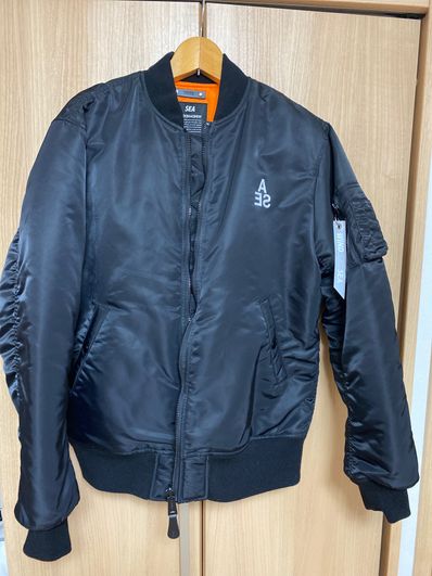 WIND AND SEA x MINEDENIM Reversible MA-1 "Black"