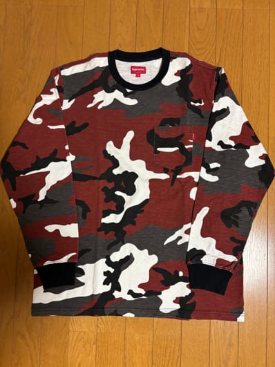 Supreme Small Box L/S Tee "Red Camó”