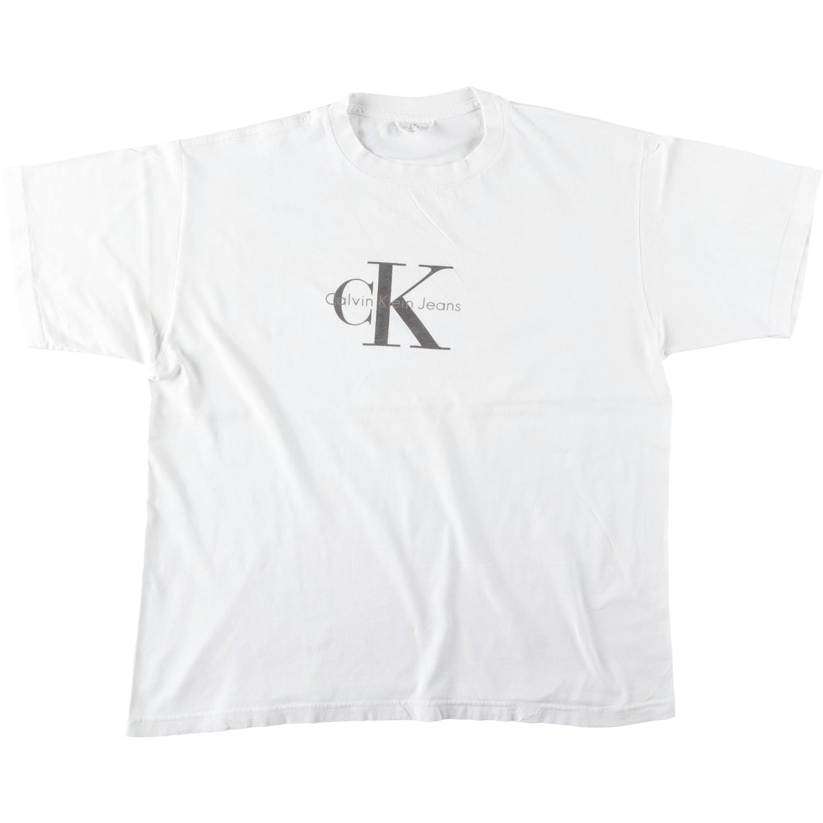 古着 90年代 カルバンクライン Calvin klein JEANS 半袖 ロゴTシャツ USA製 メンズXL相当 ヴィンテージ/eaa645091