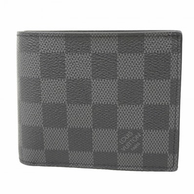 ★最終価格【6fa0866-h】ルイヴィトン 財布 ダミエ・グラフィット ポルトフォイユマルコNM N63336 ブラック【中古】メンズ