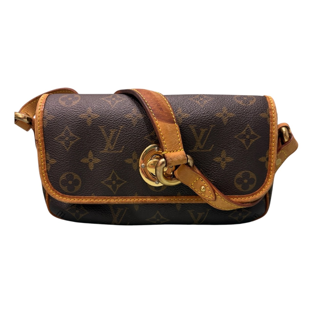 LOUIS VUITTON ルイヴィトン モノグラム ティカルPM ブラウン ゴールド金具 PVC レザー/ ショルダーバッグ S1-00168 【中古】