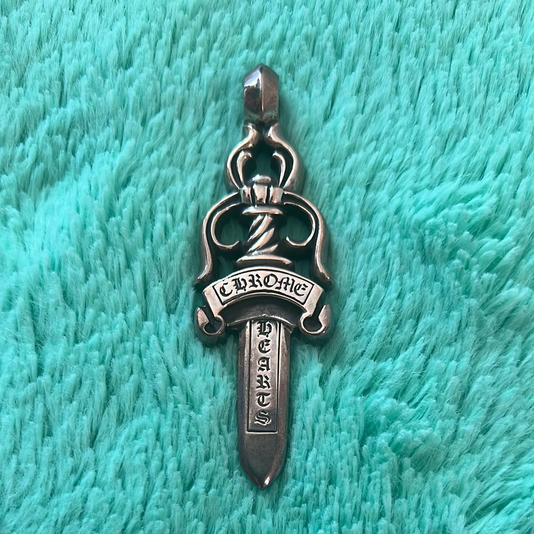 Chrome Hearts Large Dagger Pendant "Silver"