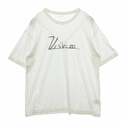 VISVIM ビズビム 25SS JUMBO TEE S/S プリント ジャンボ 半袖 Tシャツ ホワイト系 4【中古】