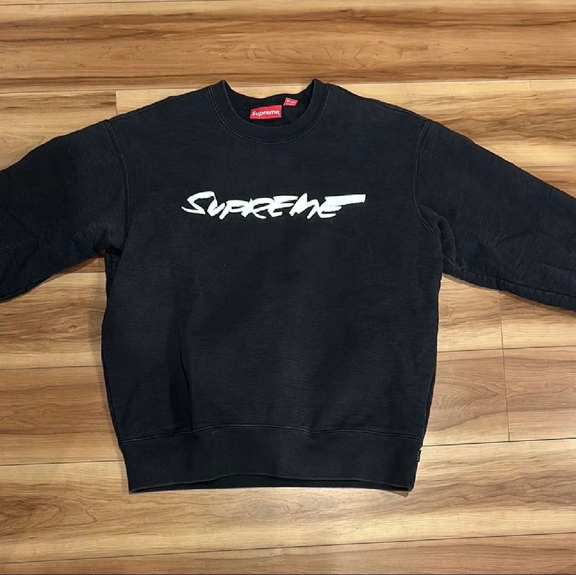 Supreme Futura Logo Crewneck "Black"
