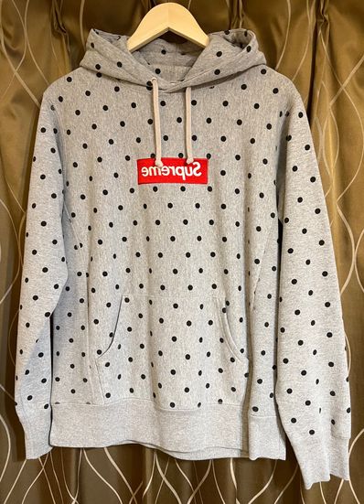 Supreme / Comme des Garçons SHIRT® Split Box Logo Hooded Sweatshirt "White"