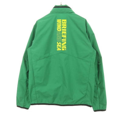 BRIEFING ブリーフィング WIND AND SEA ワンポイントロゴ 長袖 フード付 ジップジャケット M グリーン ウィンダンシー