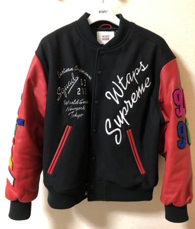 Supreme / WTAPS Varsity Jacket "Black"
