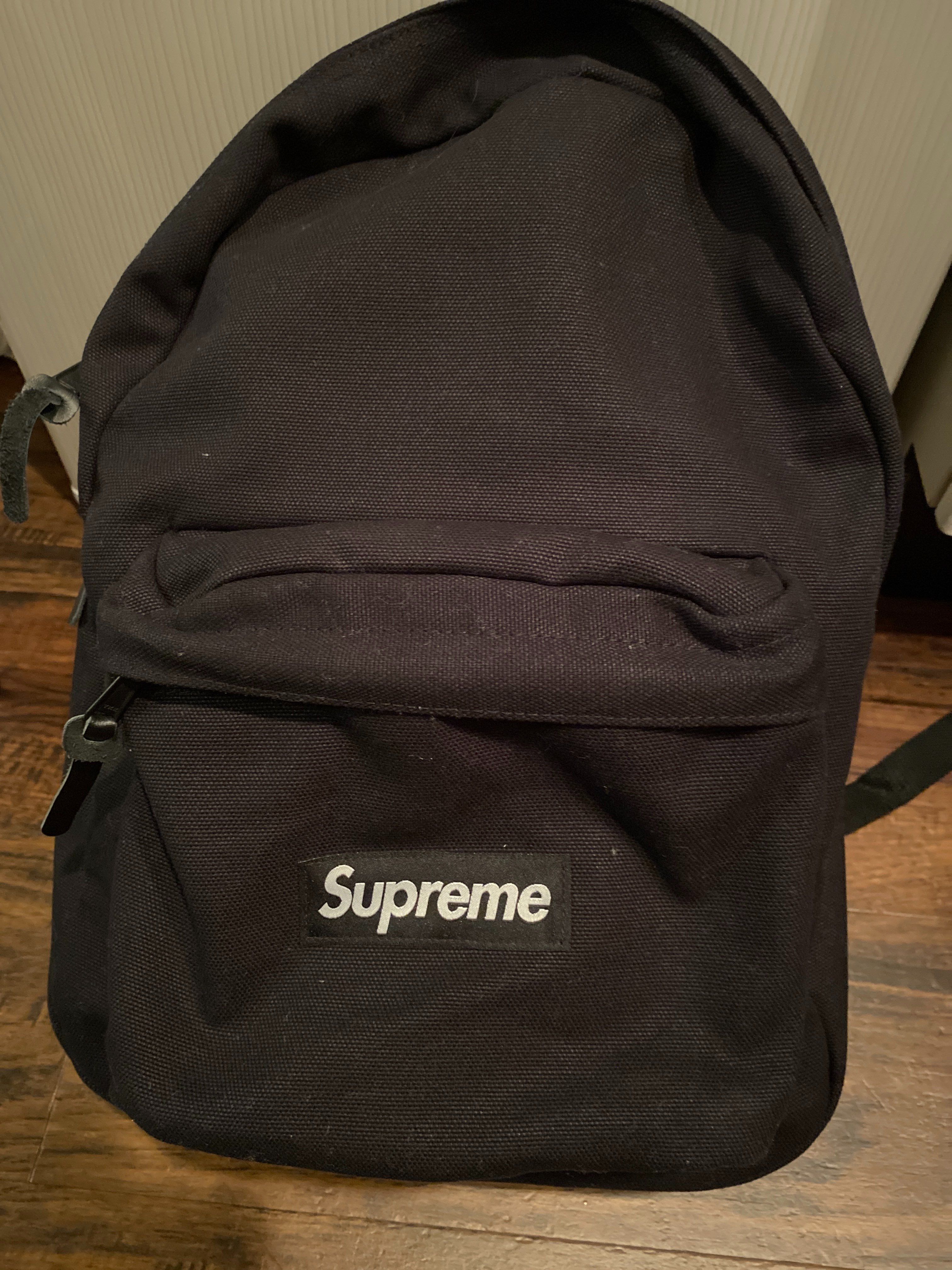 Supreme Canvas Backpack "Black"