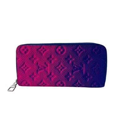 ルイヴィトン LOUIS VUITTON 長財布 トリヨン ジッピーウォレット ヴェルティカルNM ラウンドファスナー M81243 ブルー