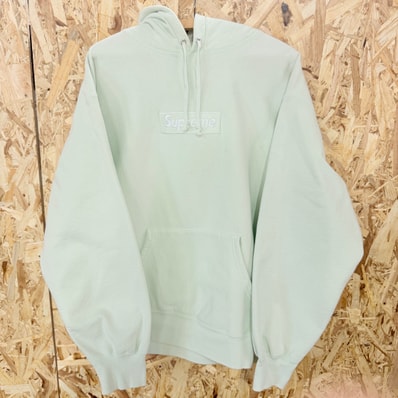Supreme Box Logo Hooded Sweatshirt "Light Green" (23FW)