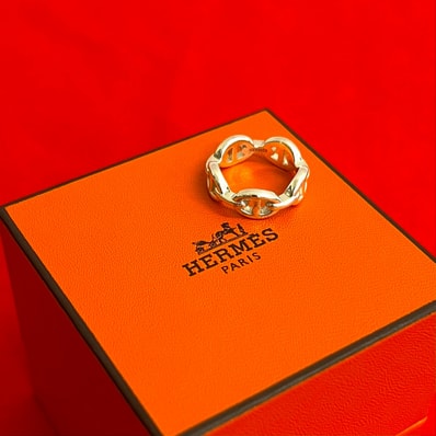 HERMES エルメス アンシェネ シルバー925 リング・指輪 8号 シルバー
803-5