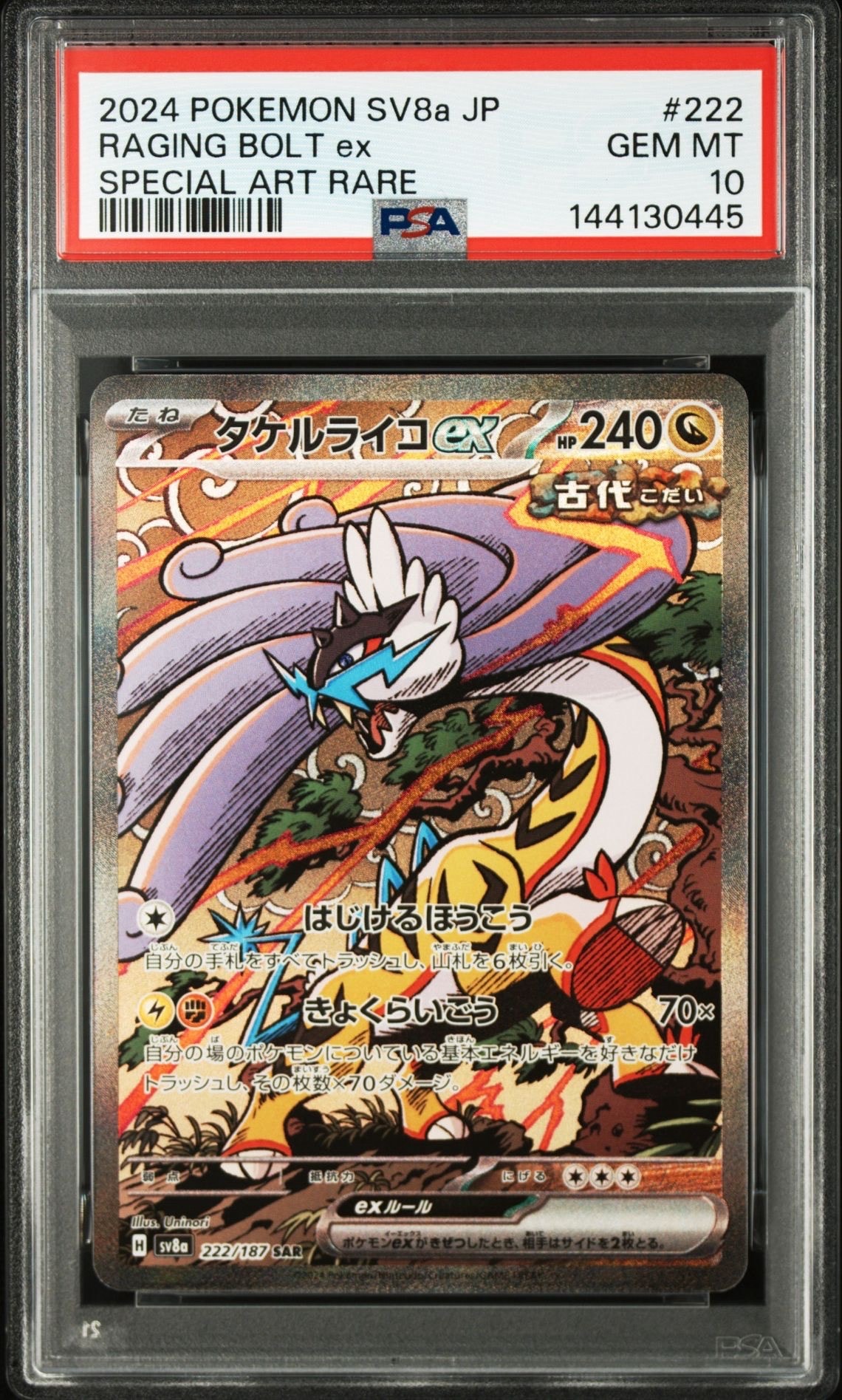 タケルライコex SAR [SV8a 222/187](ハイクラスパック「テラスタル