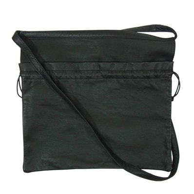 Hender Scheme エンダースキーマ cow red cross bag small カウレッド クロス レザー ショルダーバッグ ブラック系【中古】