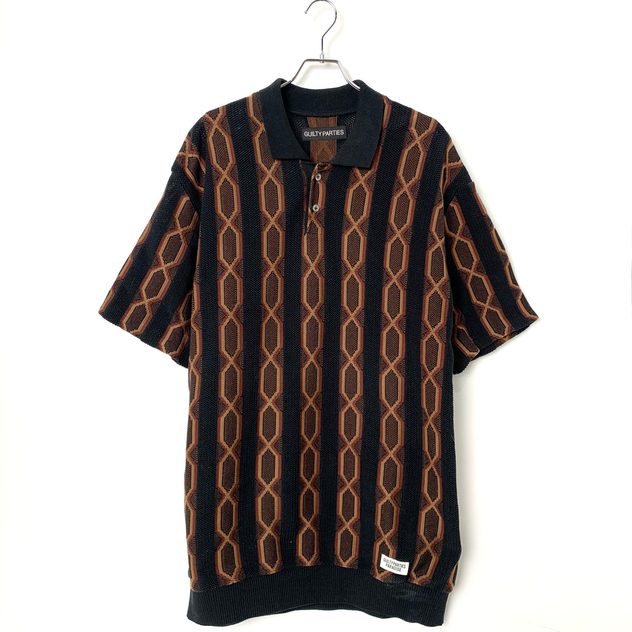 WACKO MARIA KNIT POLO SHIRT TYPE-3 Black