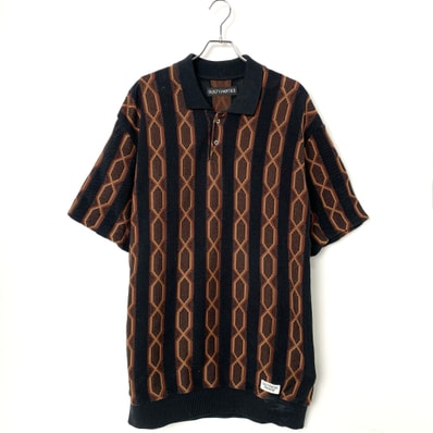 WACKO MARIA KNIT POLO SHIRT TYPE-3 Black