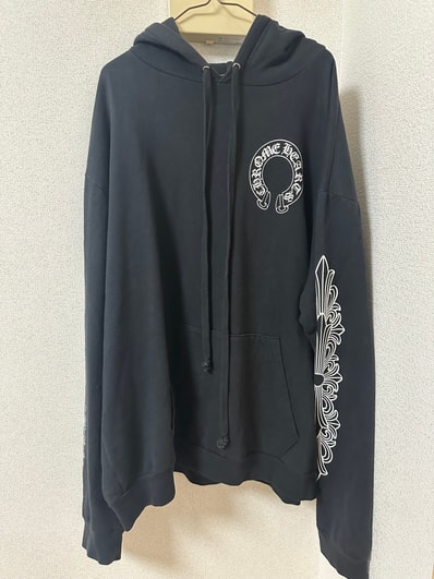 Chrome Hearts Horse Shoe Floral Pullover Hoodie "Black"