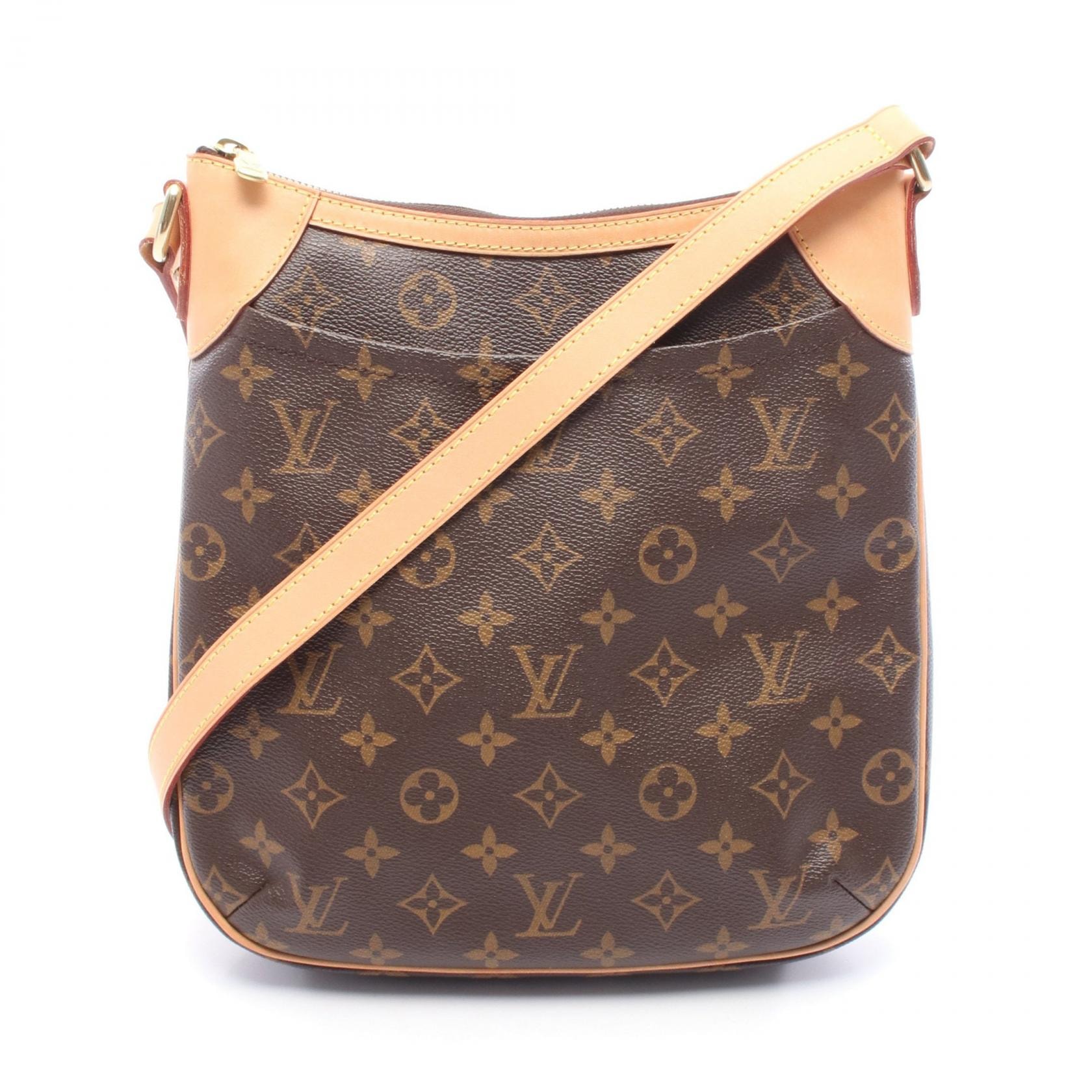 ルイ・ヴィトン LOUIS VUITTON オデオンPM ショルダーバッグ バッグ PVCコーティングキャンバス レザー モノグラム レディース ブラウン系 M56390 【中古】
