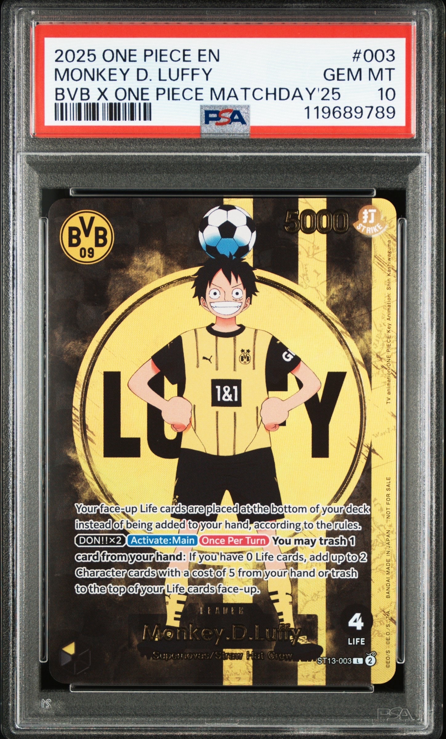 モンキー・D・ルフィ L [ST13-003]【英語版】(プロモーションカード「ボルシアドルトムント × ONE PIECE マッチデー 2025」)