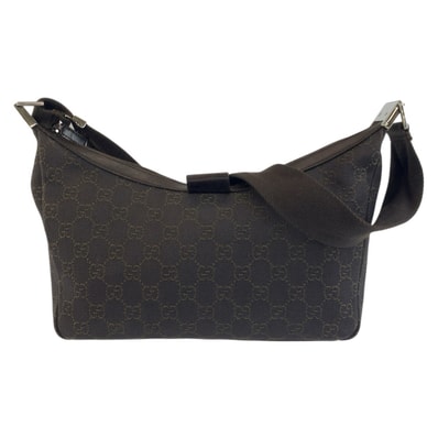 GUCCI グッチ ブラウン GGキャンバス ショルダーバッグ 603212 【中古】