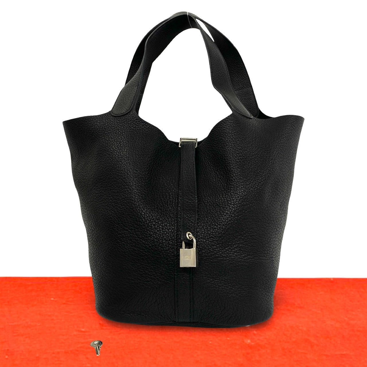HERMES エルメス ピコタンロック GM トリヨンクレマンス ハンドバッグ ブラック
619-4