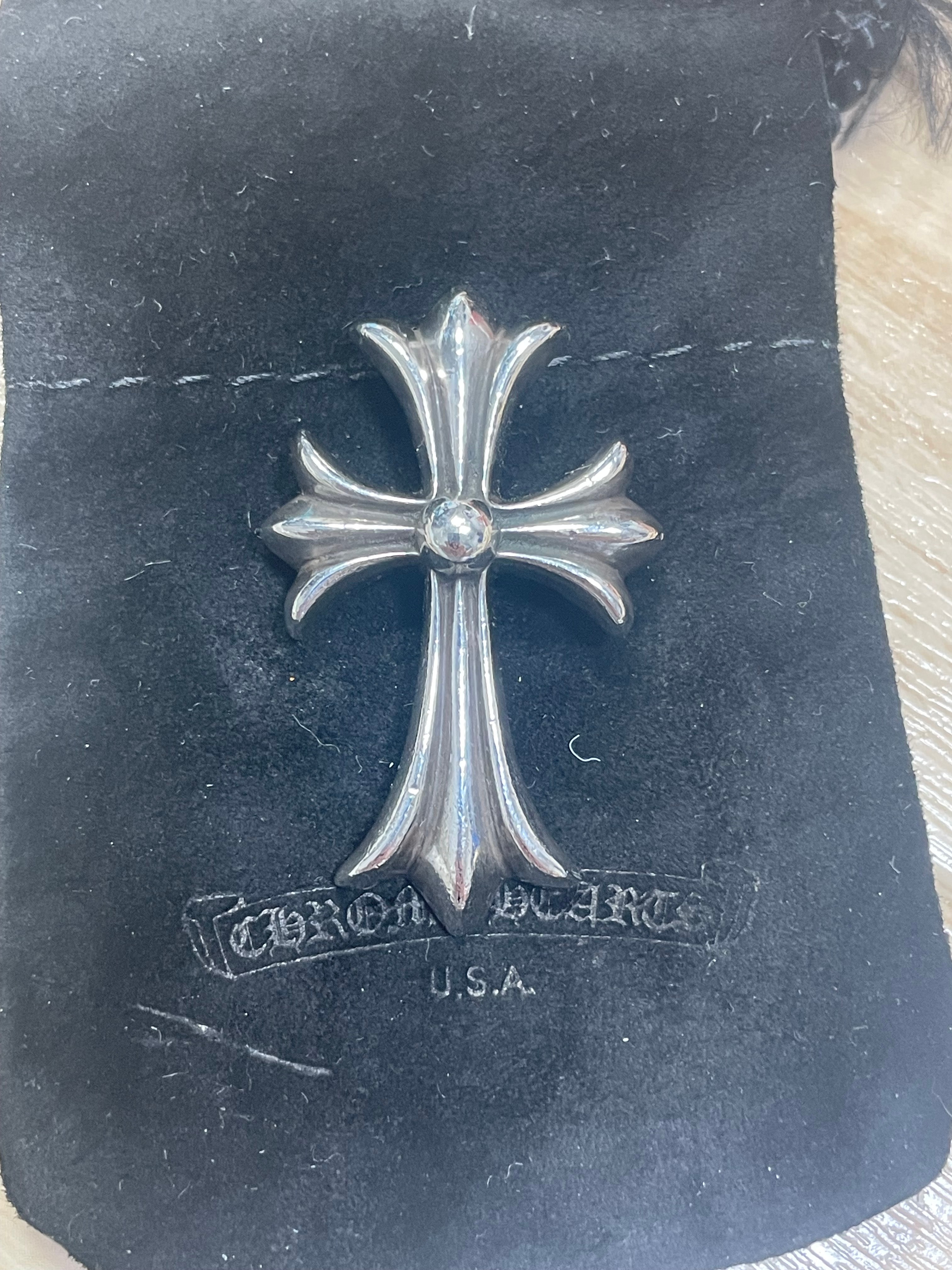 Chrome Hearts CH Cross Small Necklace Top "Silver"