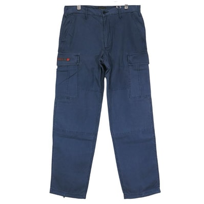 WTAPS ダブルタップス 12AW JUNGLE.STOCK/TROUSERS.COTTON.SATIN 122LTDT-PTM01 ジャングル ストック トラウザーズ コットン サテン ネイビー カーゴ パンツ ボトムス サイズ2(M)