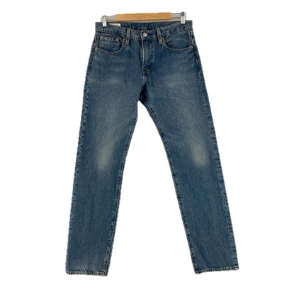 極美品 Levi's リーバイス 無地 オールシーズン デニムパンツ コットン ブルー メンズ【古着】【中古】