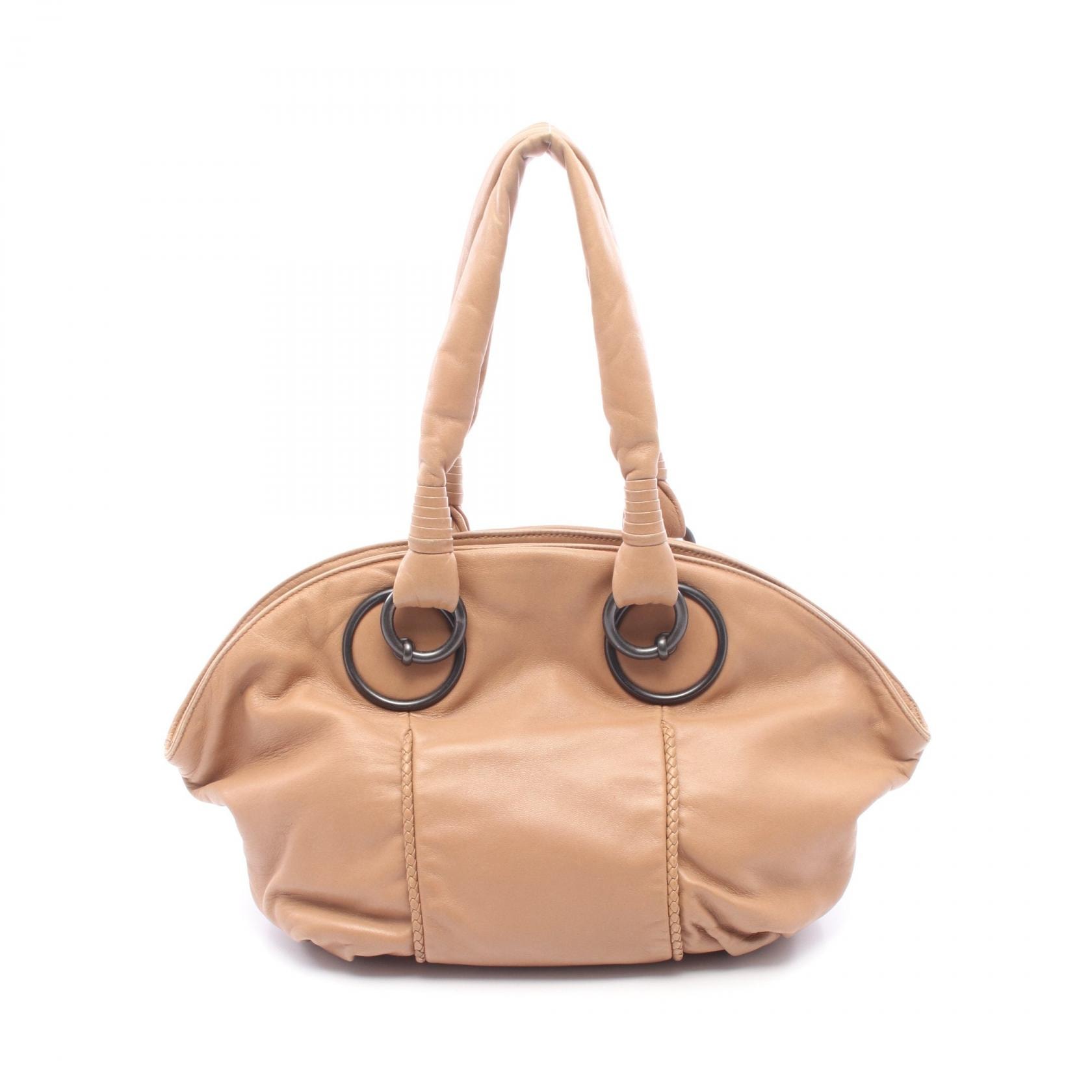 ボッテガヴェネタ BOTTEGA VENETA ショルダーバッグ バッグ レザー レディース ブラウン系 【中古】
