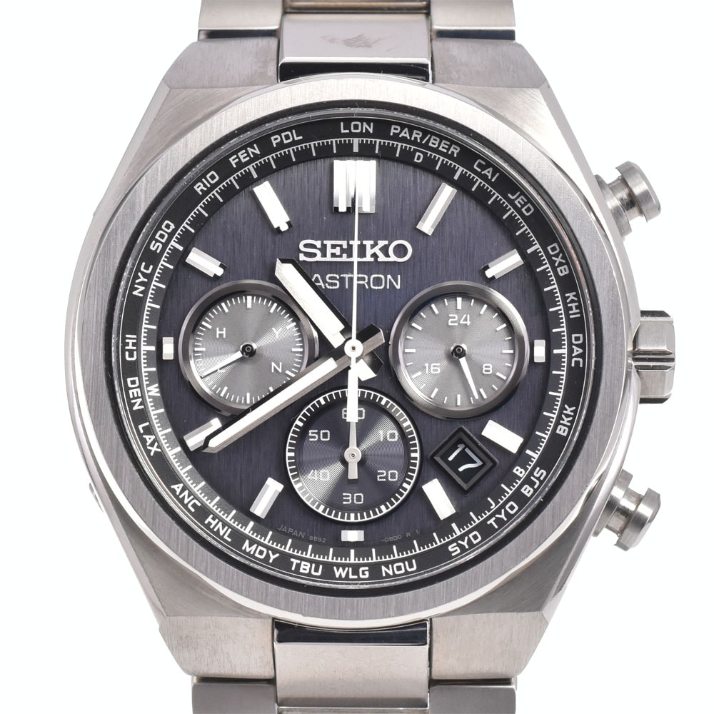 値下 セイコー SEIKO SBXY097/8B92-0BE0 アストロン ネクスター ソーラー電波 メンズ 美品 箱・保証書付き M#145425