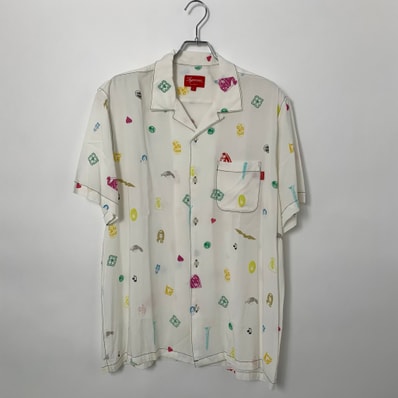 Supreme Deep Space Rayon S/S Shirt "White"
