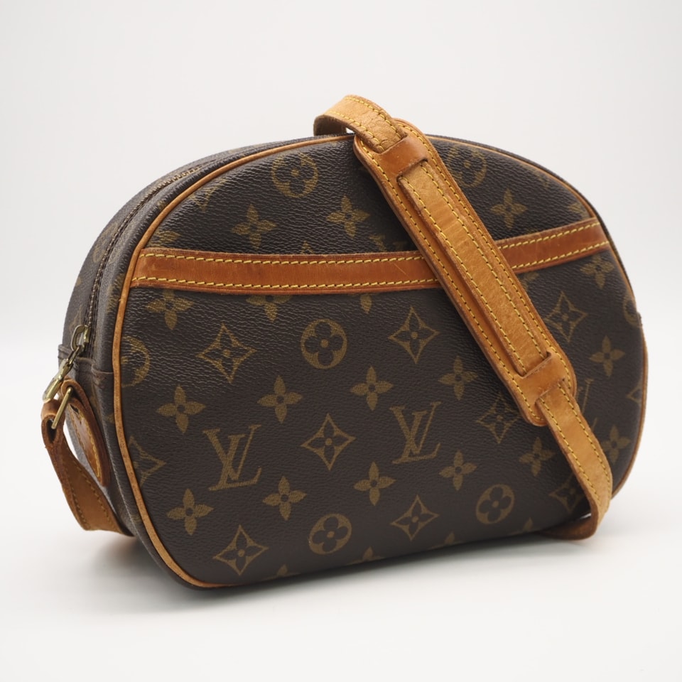LOUIS VUITTON ルイ・ヴィトン モノグラム ブロワ M51221 ショルダーバッグ ブラウン ベージュ コーティングキャンバス レザー レディース