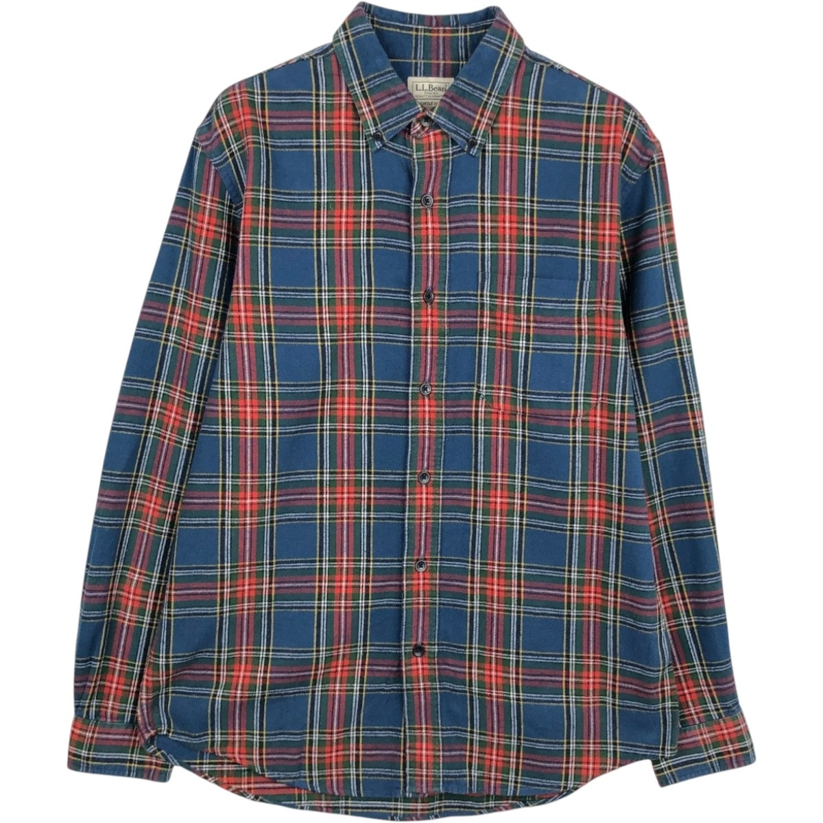古着 エルエルビーン L.L.Bean 長袖 ボタンダウン ライトネルチェックシャツ メンズM相当/eaa666091