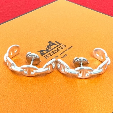 HERMES エルメス シェーヌダンクル アンシェネ ピアス シルバー925 ピアス シルバー
36029