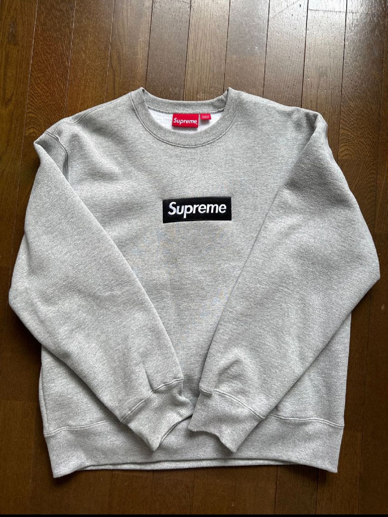 Supreme Box Logo Crewneck "Heather Grey" (22FW)