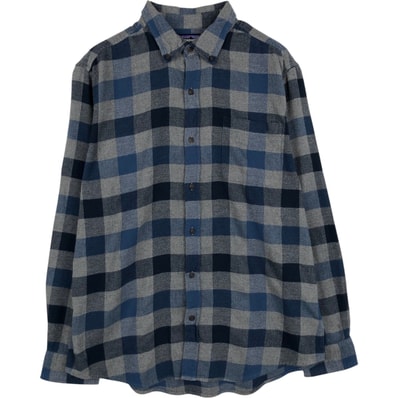 古着 00年代 パタゴニア Patagonia ORGANIC COTTON オーガニックコットン 53856F0 長袖 ボタンダウン ライトネルチェックシャツ メンズM相当/eaa650547