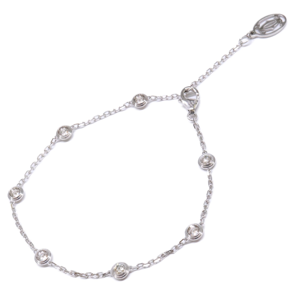 カルティエ 750WG ダムール 7Pダイヤモンド