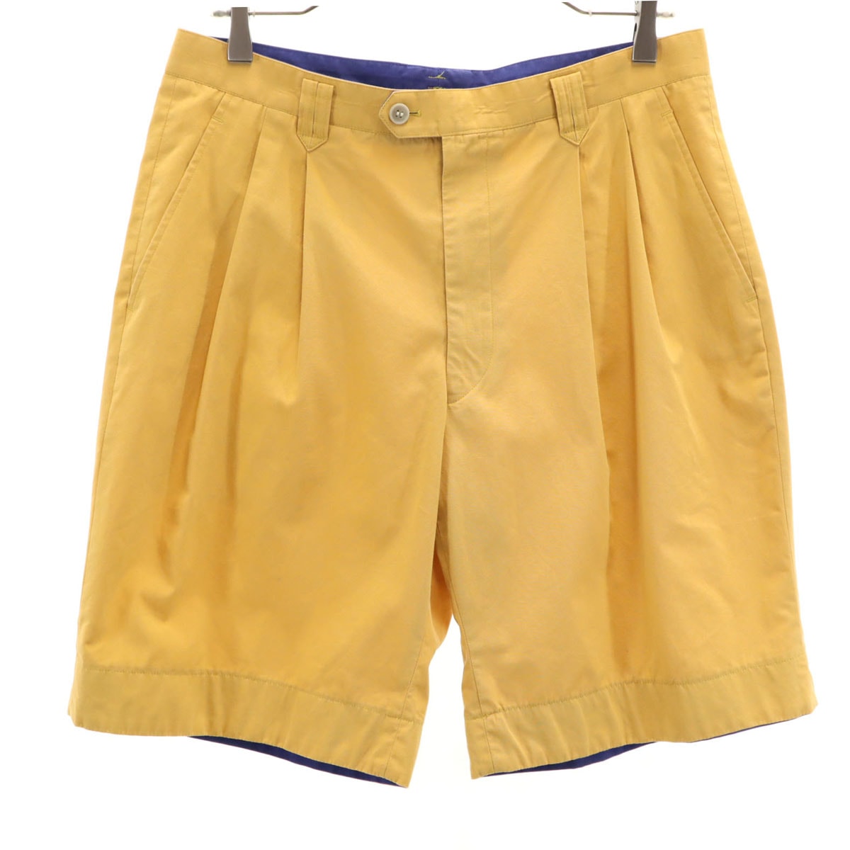 Christian Dior MONSIEUR クリスチャンディオール ムッシュ 90s オールド タック ショートパンツ 85 山吹色