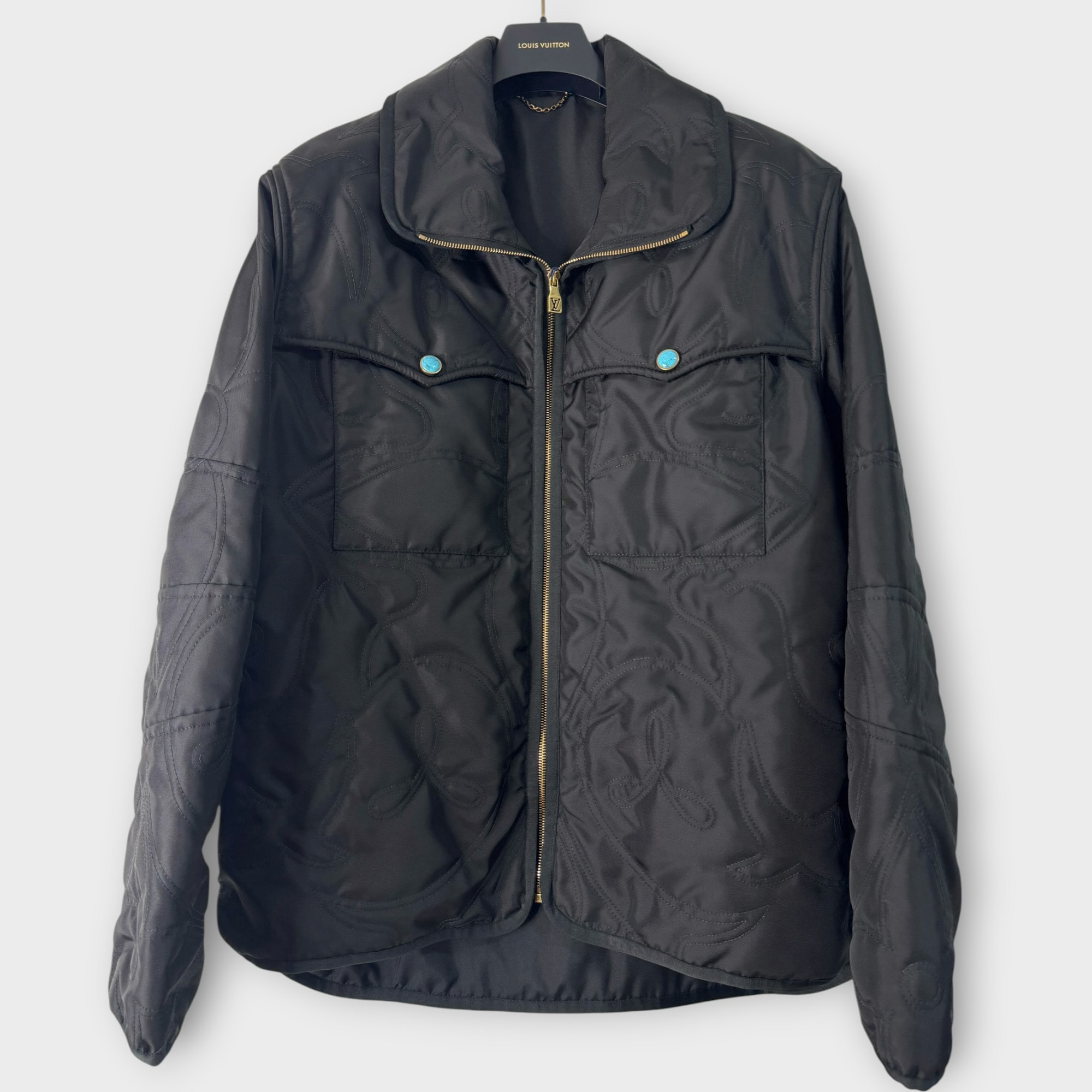 【新品未使用】LOUIS VUITTON ナイロンキルテッドオーバーシャツ 52