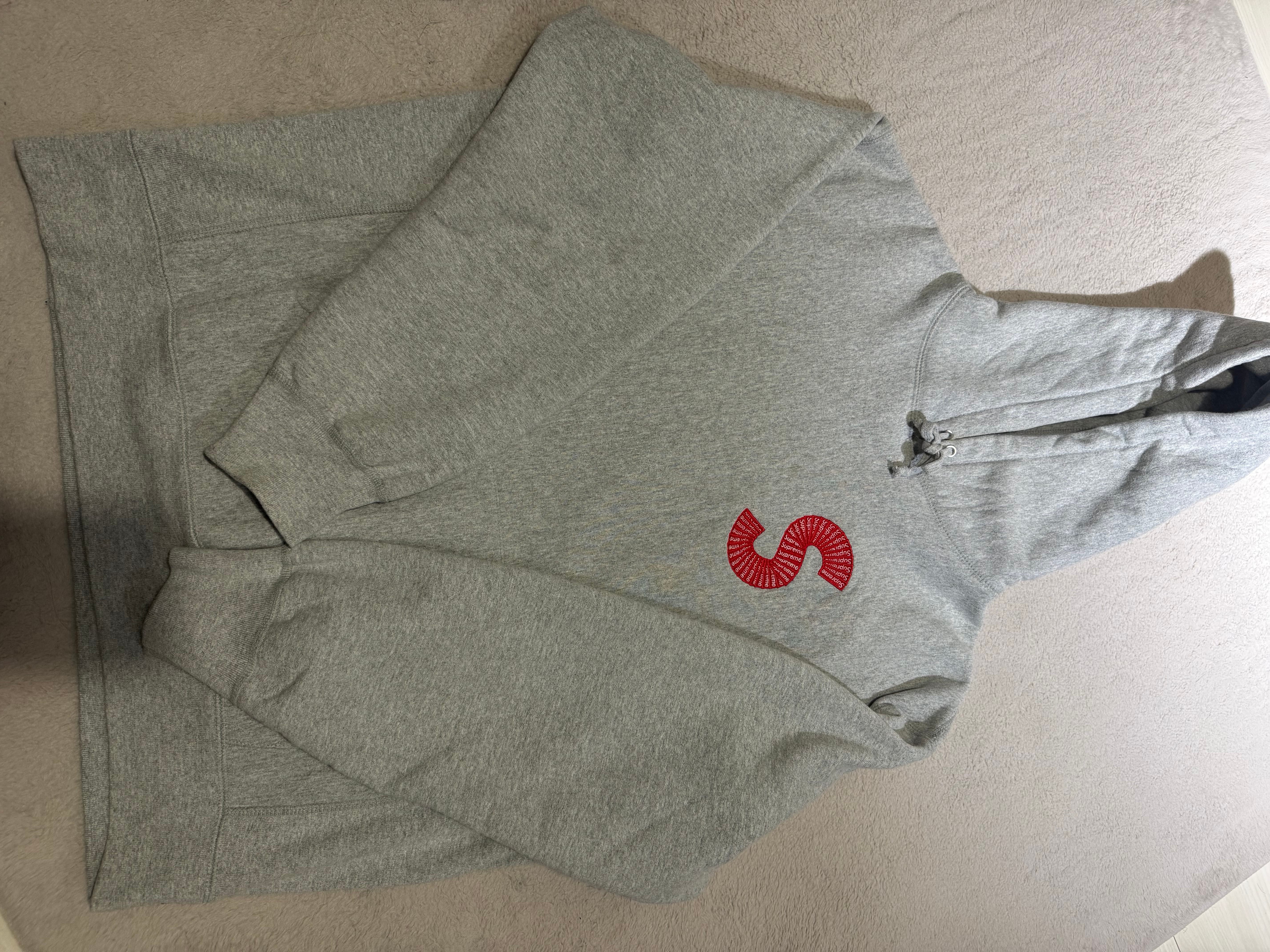 Supreme S Logo Hooded Sweatshirt "Heather Grey" (20FW)