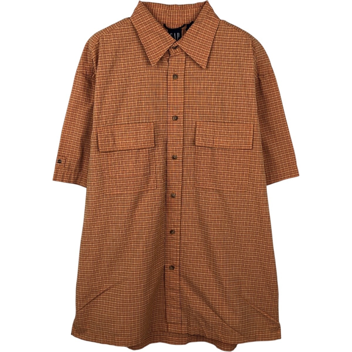 古着 90年代 ギャップ GAP オールドギャップ 半袖 コットン チェックシャツ メンズM相当 ヴィンテージ/eaa670691